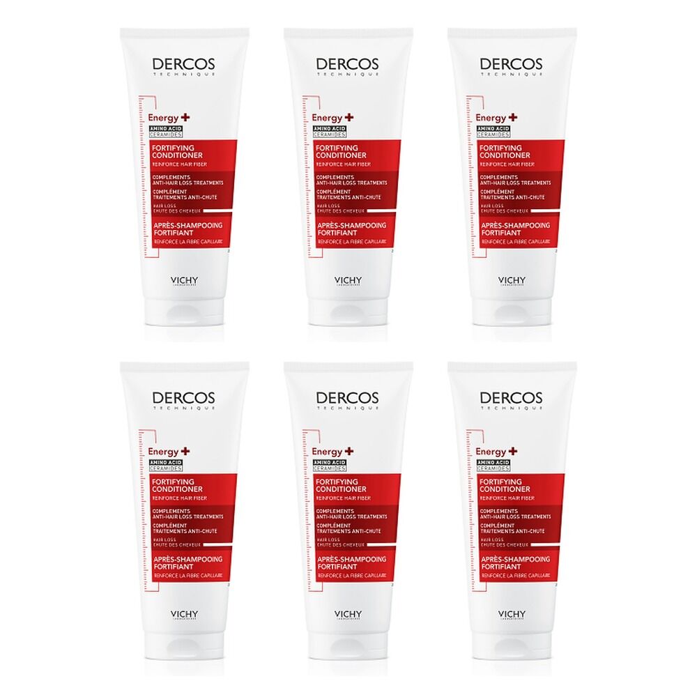 Dercos Energising Conditioner 200mL Pack of 6