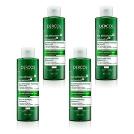 Dercos Anti-Dandruff K Deep Purifying Shampoo 200mL Pack of 4