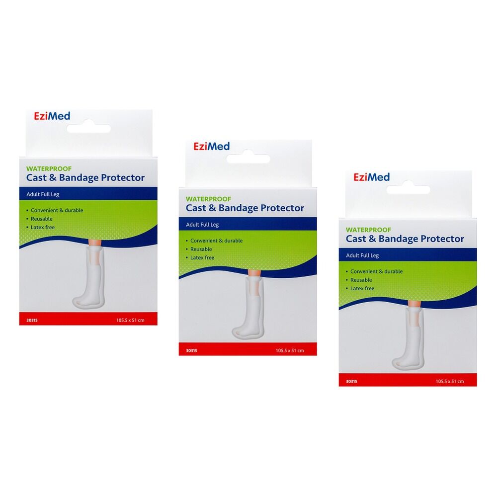 EziMed Adult Full Leg Cast Protector Pack of 3