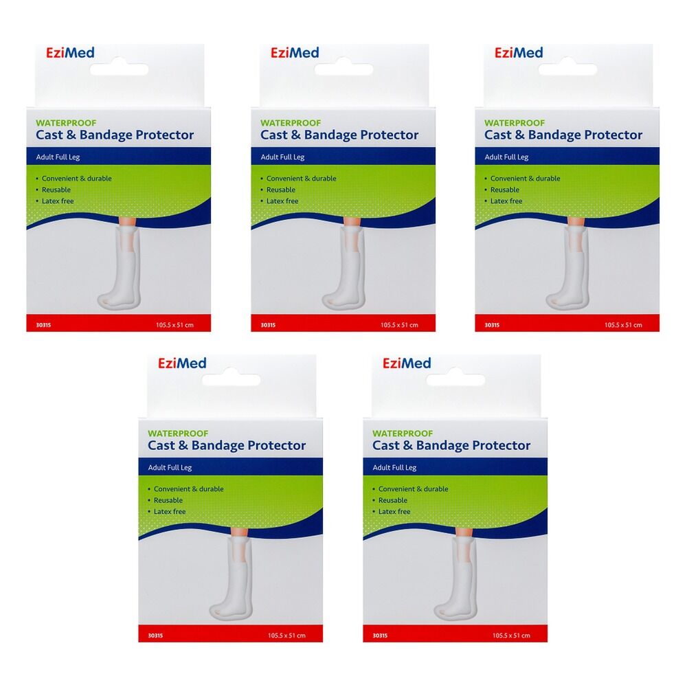 EziMed Adult Full Leg Cast Protector Pack of 5
