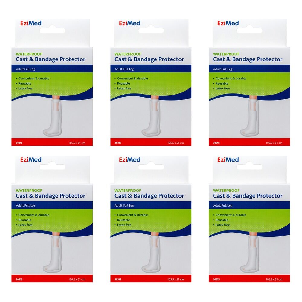 EziMed Adult Full Leg Cast Protector Pack of 6
