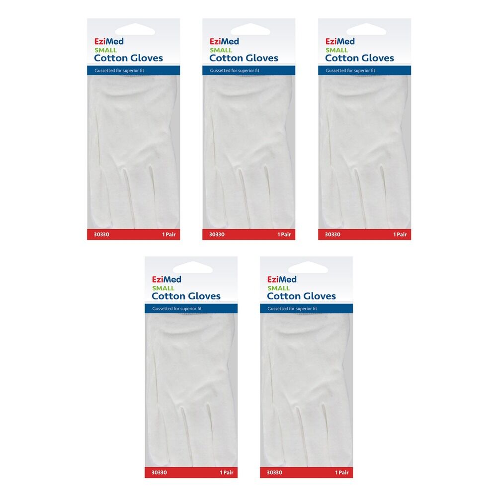 EziMed Cotton Gloves Small Pack of 5