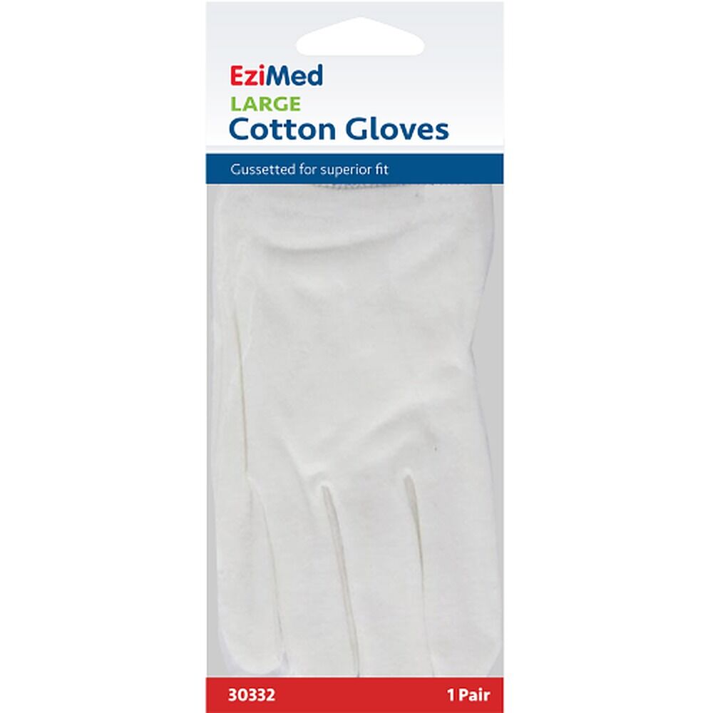 EziMed Cotton Gloves Large