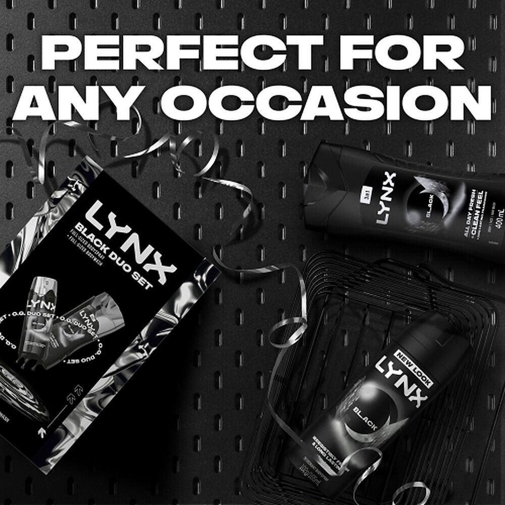 Lynx Black Duo Body Spray & Body Wash Gift Set 2 Piece
