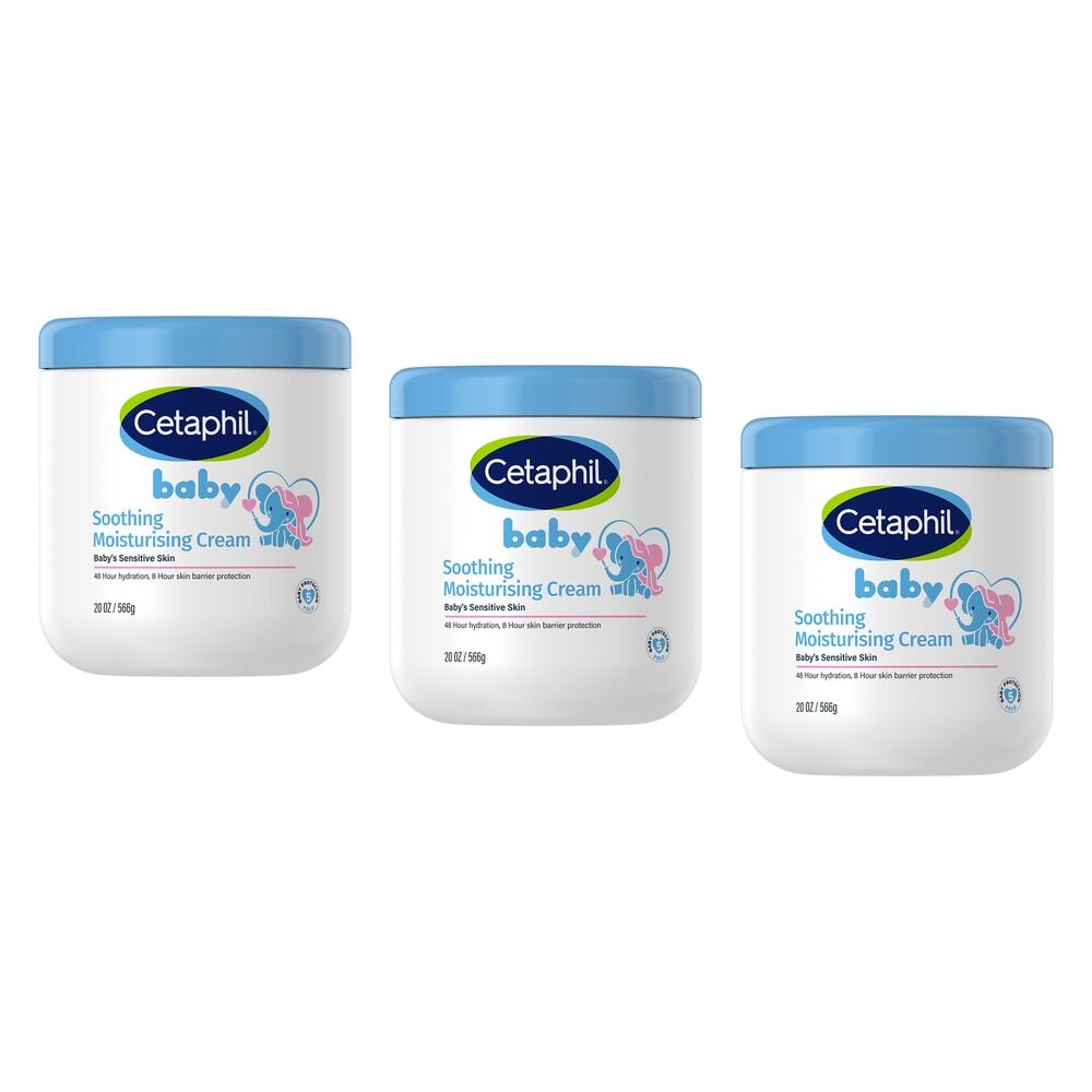Cetaphil Baby Soothing Moisturising Cream 566g Pack of 3