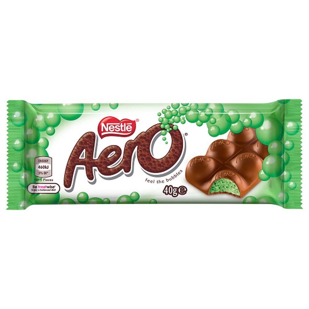 Nestle Aero Peppermint Milk Chocolate Bar 40g x 24