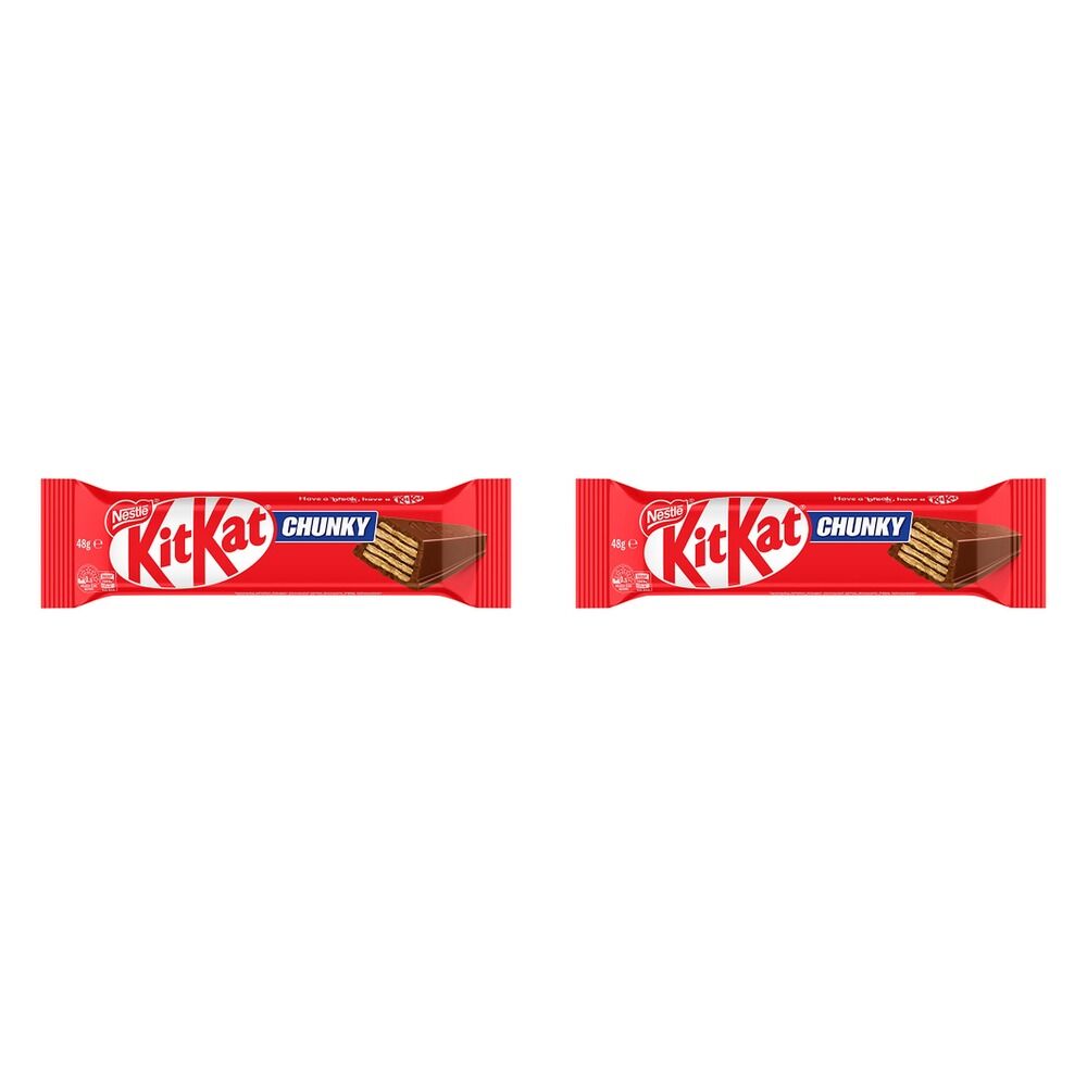 Nestle Kit Kat Chunky Milk Chocolate Bar 48g x 36 Bundle of 2