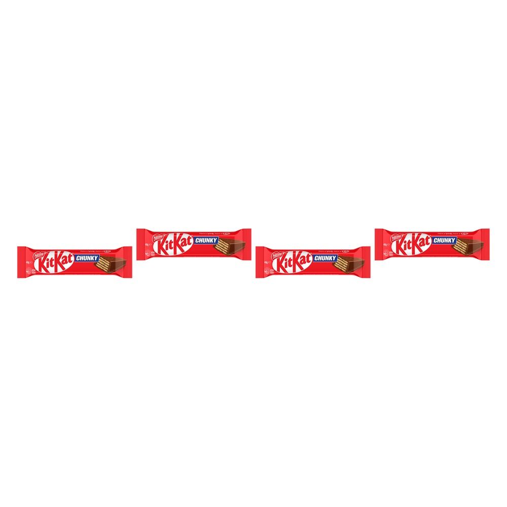 Nestle Kit Kat Chunky Milk Chocolate Bar 48g x 36 Bundle of 4