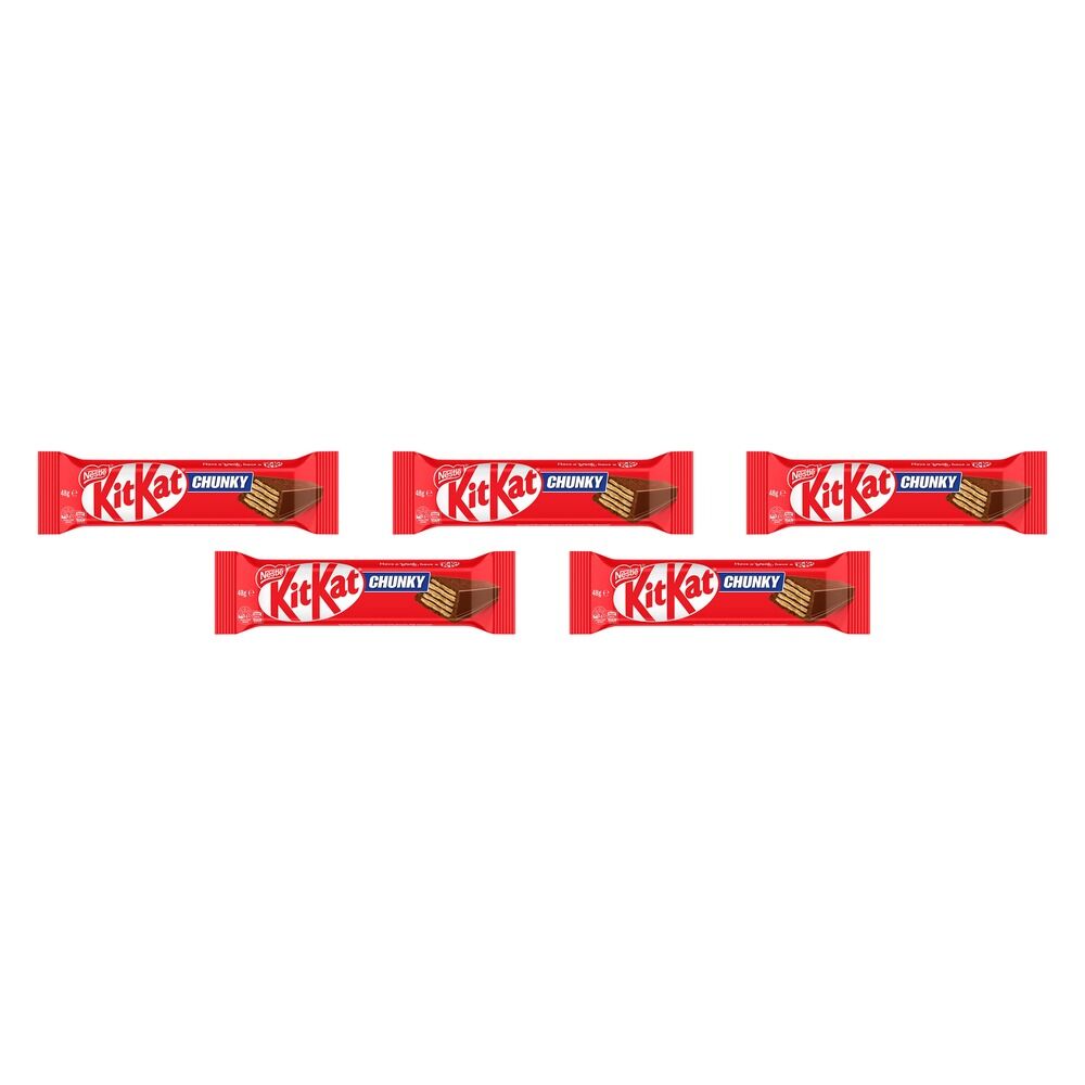 Nestle Kit Kat Chunky Milk Chocolate Bar 48g x 36 Bundle of 5