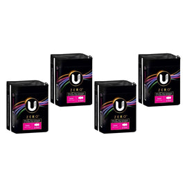 U By Kotex Super Pads with Wings 10 Pack x 6 Bundle of 4