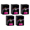 U By Kotex Super Pads with Wings 10 Pack x 6 Bundle of 5