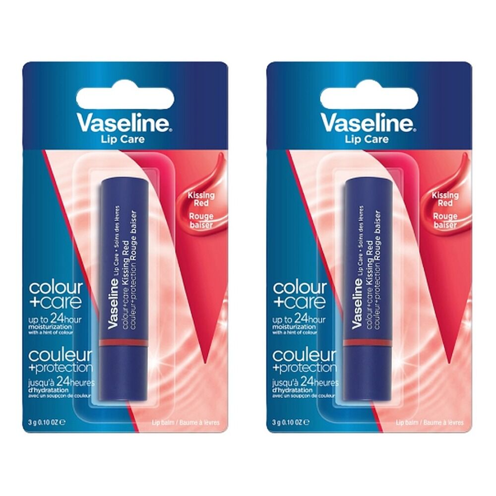 Vaseline Lip Care Kissing Red Lip Balm 3g Pack of 2
