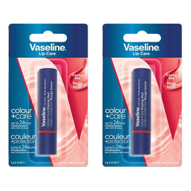 Vaseline Lip Care Kissing Red Lip Balm 3g Pack of 2