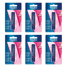 Vaseline Colour & Care Lip Balm Blooming Pink 3g Pack of 6