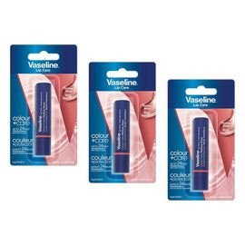 Vaseline Colour & Care Lip Balm Mellow Rose 3g Pack of 3