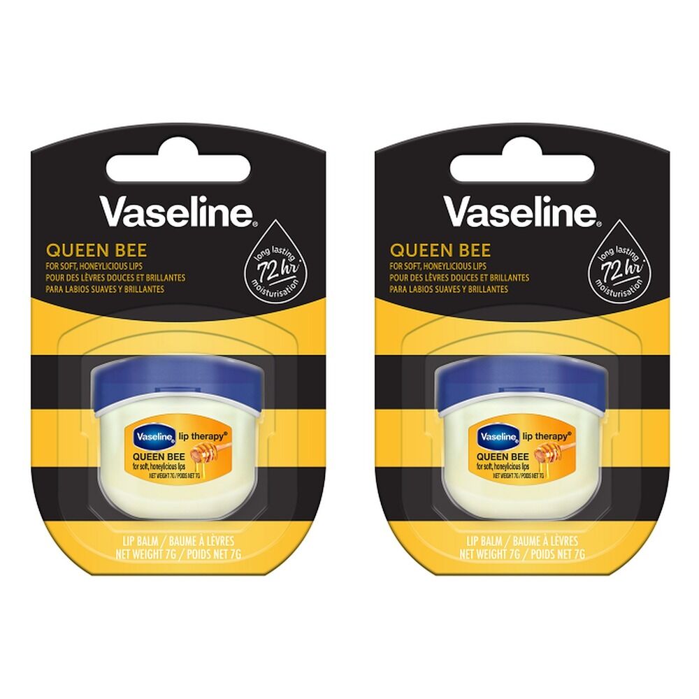 Vaseline Lip Therapy Queen Bee Lip Balm 7g x 8 Bundle of 2