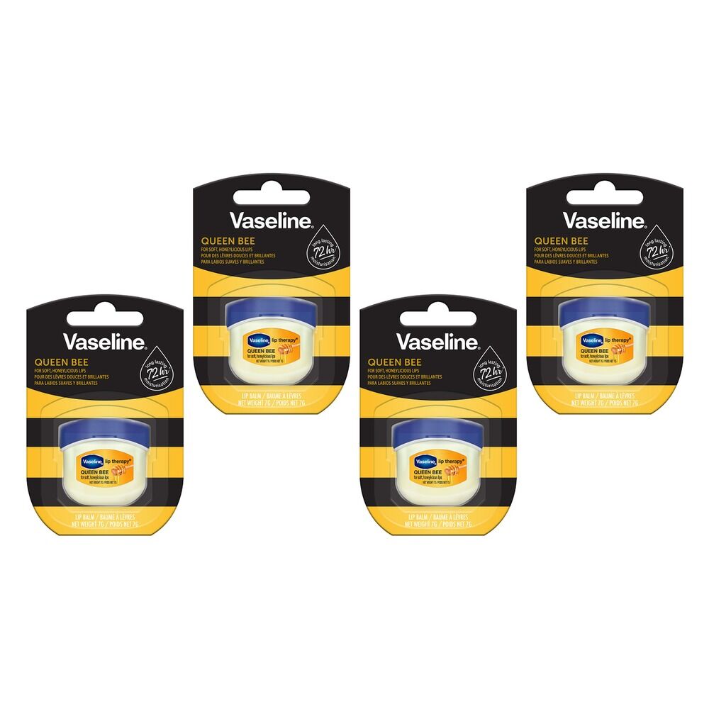 Vaseline Lip Therapy Queen Bee Lip Balm 7g x 8 Bundle of 4