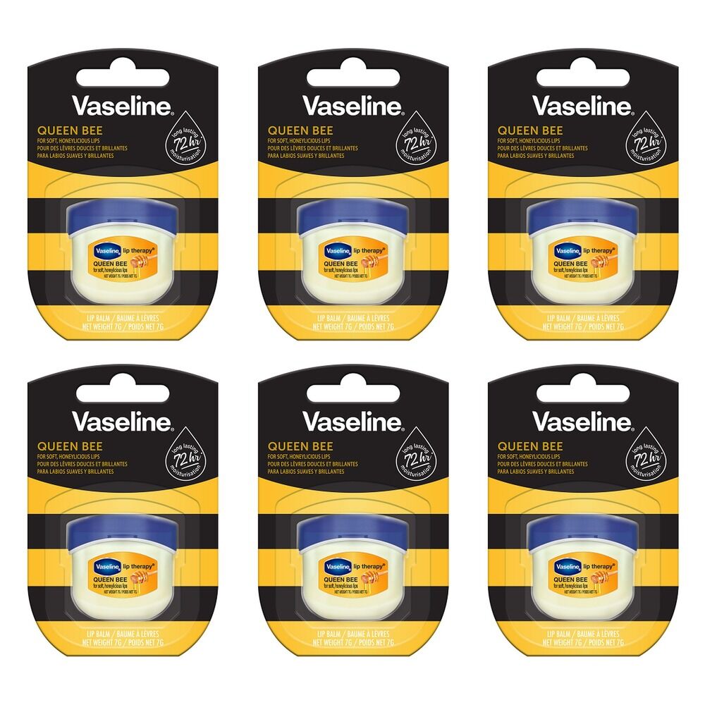 Vaseline Lip Therapy Queen Bee Lip Balm 7g x 8 Bundle of 6