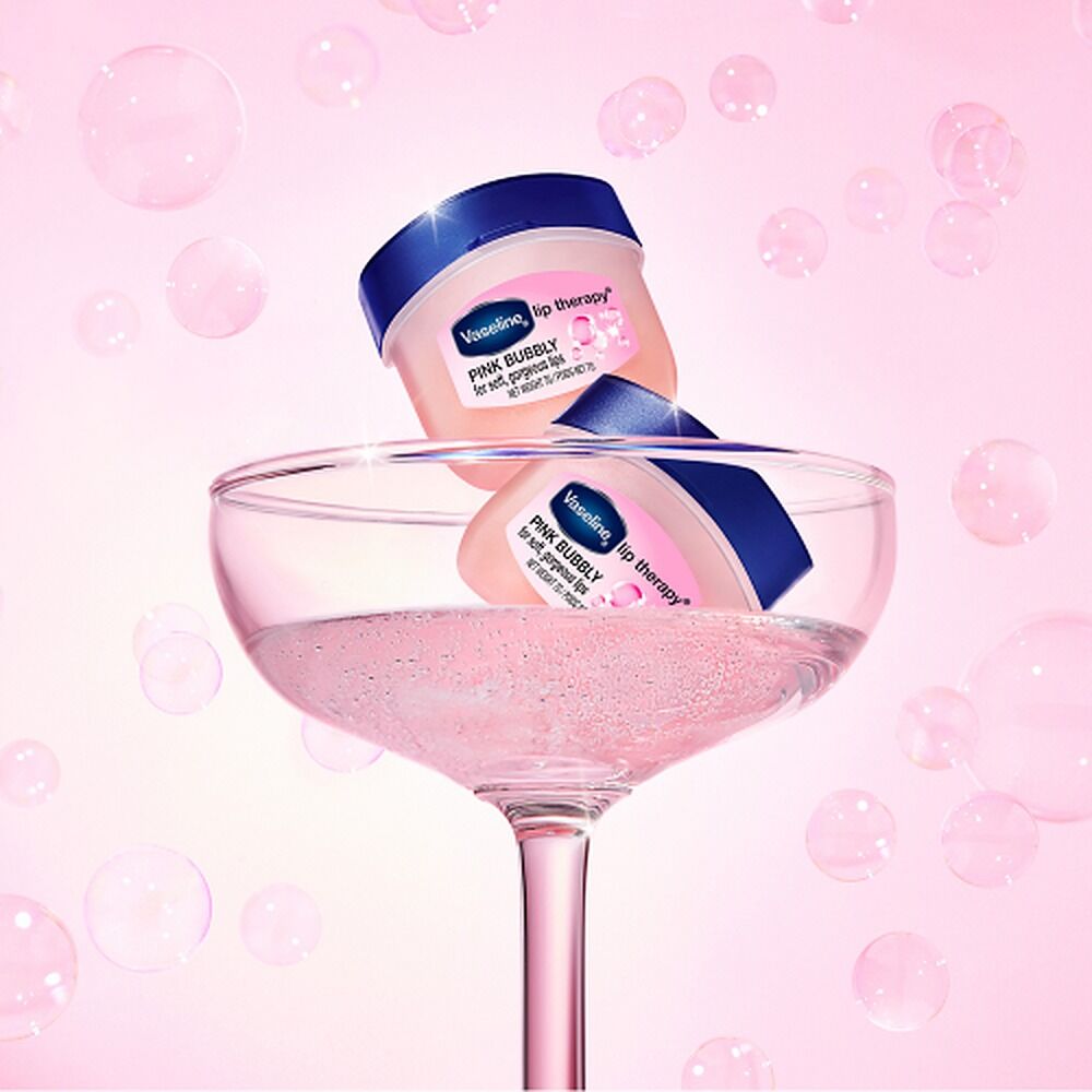 Vaseline Lip Therapy Pink Bubbly Lip Balm 7g x 8