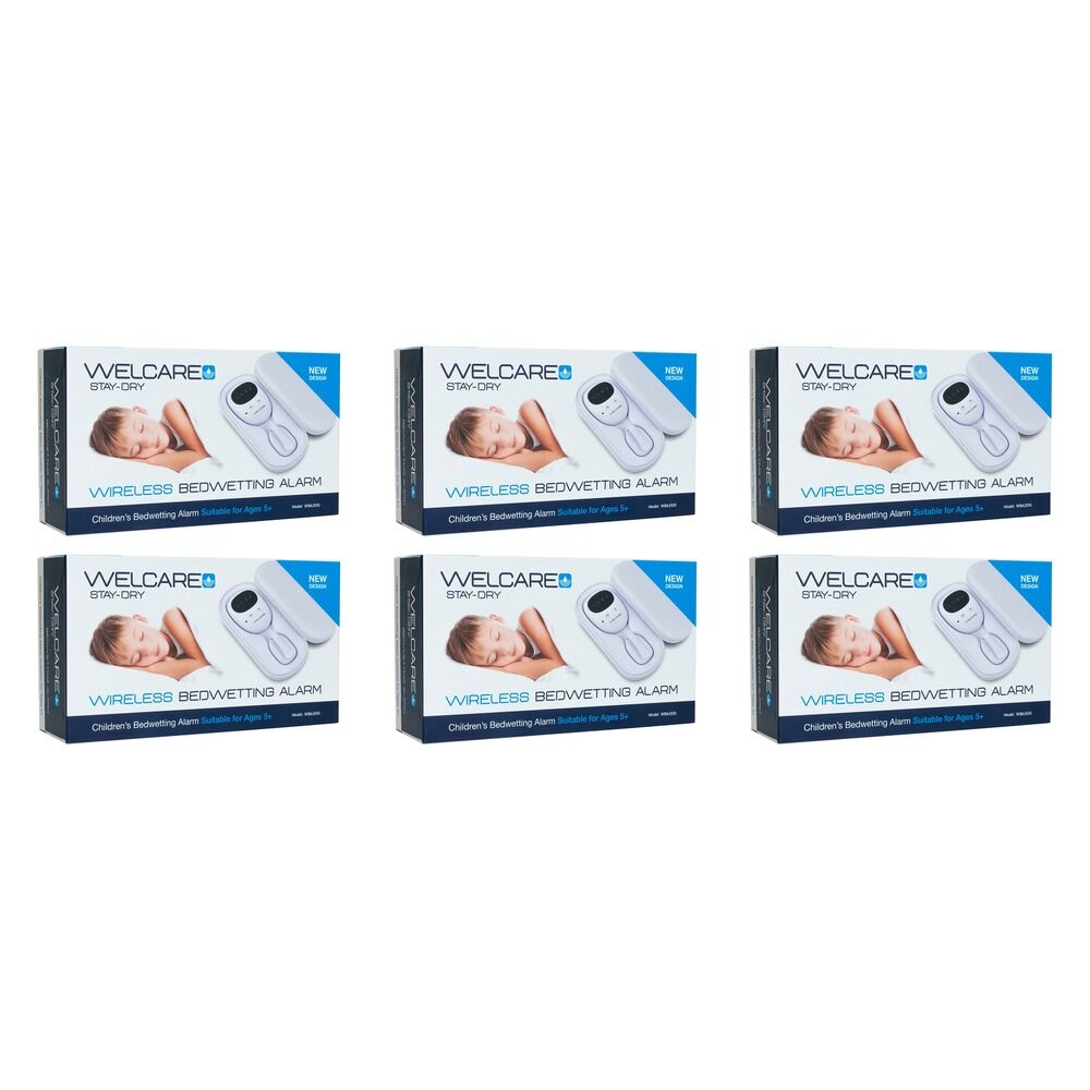Welcare Stay-Dry Wireless Bedwetting Alarm WBA200 Pack of 6