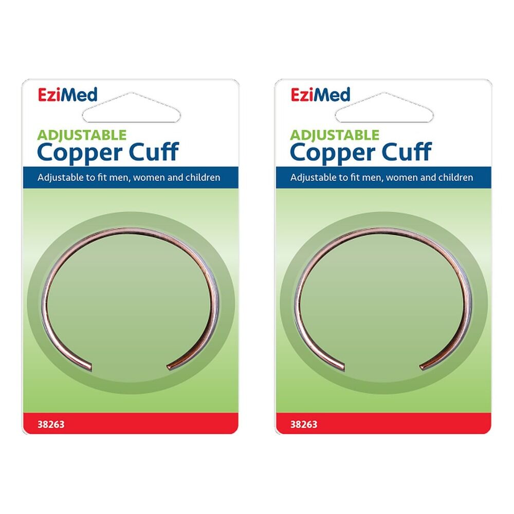 EziMed Adjustable Copper Cuff Pack of 2