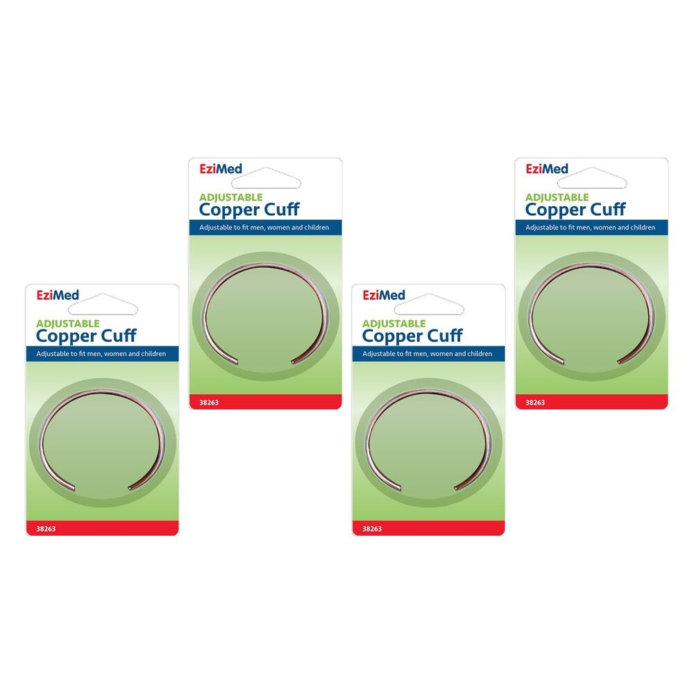 EziMed Adjustable Copper Cuff Pack of 4