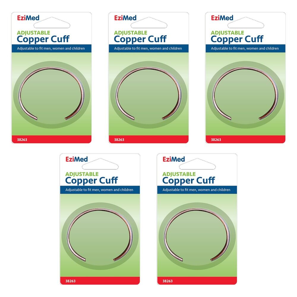 EziMed Adjustable Copper Cuff Pack of 5