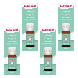 Euky Bear Worry Buster Diffuser Oil 10mL Pack of 4