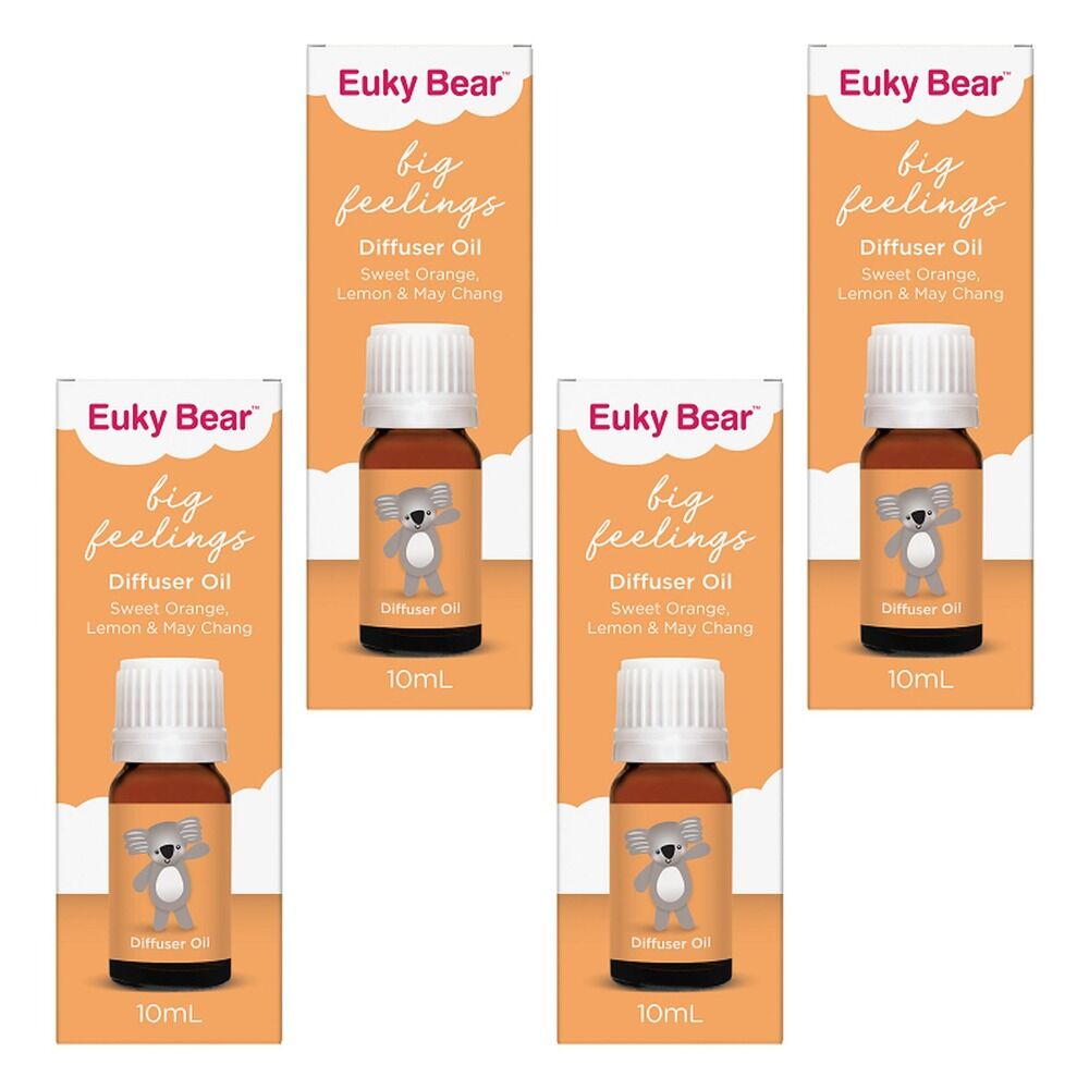 Euky Bear Big Feelings Diffuser Oil 10ml Pack of 4