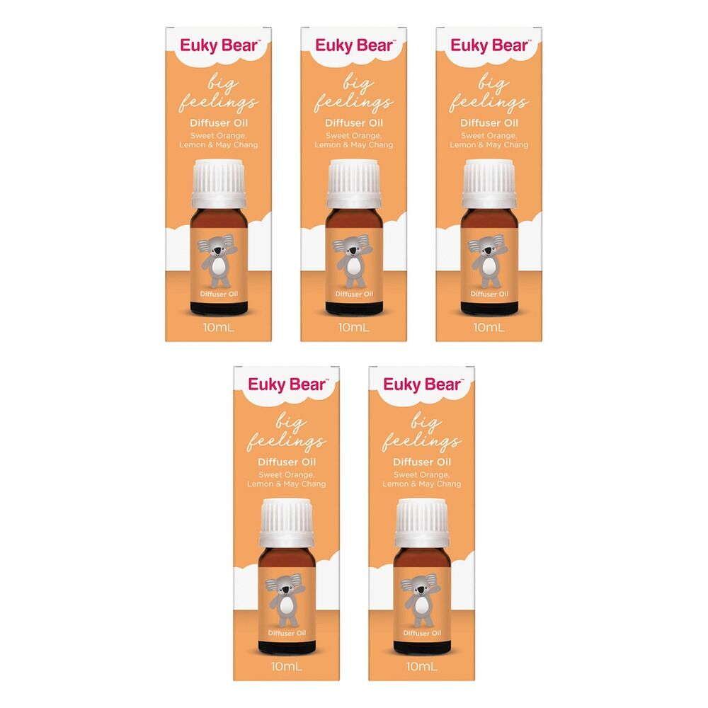 Euky Bear Big Feelings Diffuser Oil 10ml Pack of 5