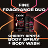 Lynx Fine Fragrance Collection Cherry Spritz 3 Piece Set