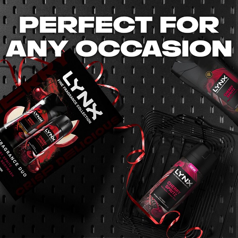 Lynx Fine Fragrance Collection Cherry Spritz 3 Piece Set