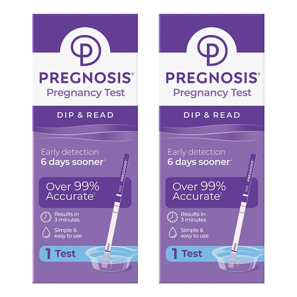 Pregnosis Dip & Read Pregnancy Test Pack of 2