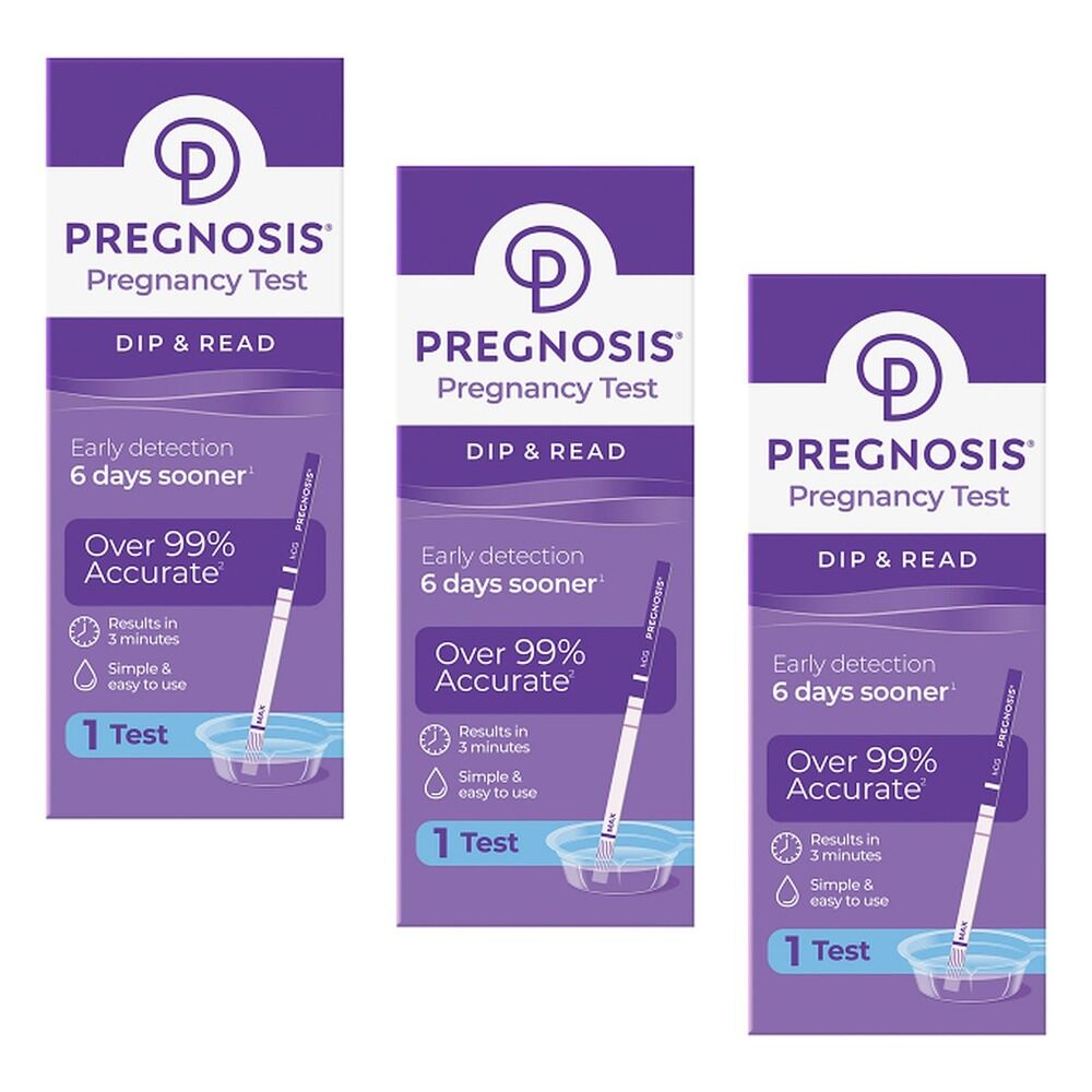 Pregnosis Dip & Read Pregnancy Test Pack of 3