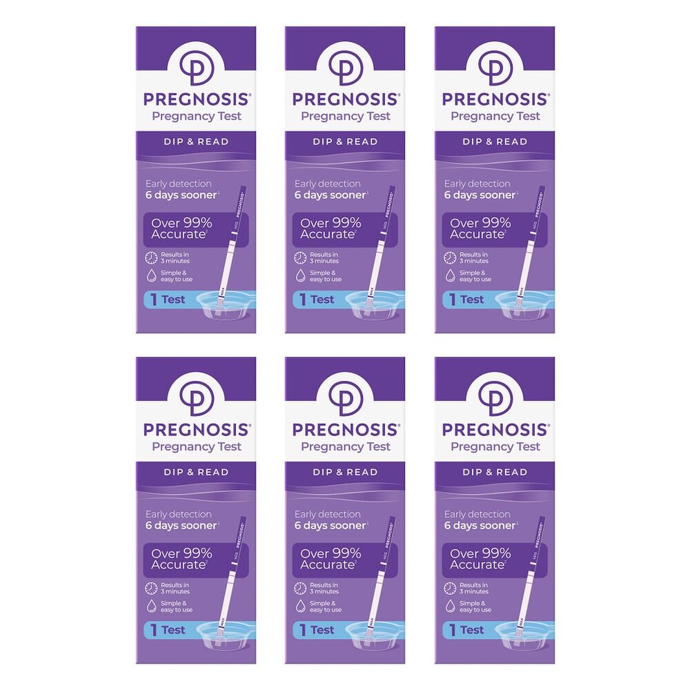 Pregnosis Dip & Read Pregnancy Test Pack of 6