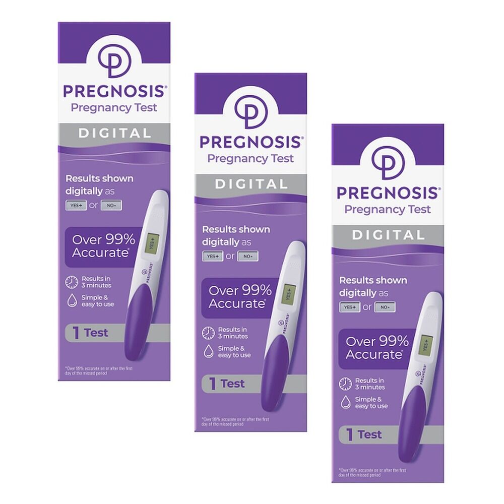 Pregnosis Digital Pregnancy Test Pack of 3