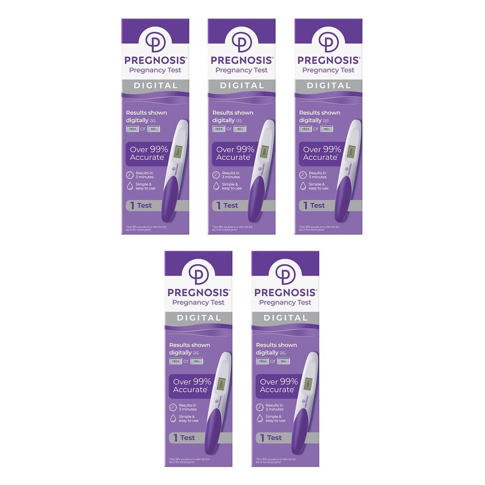 Pregnosis Digital Pregnancy Test Pack of 5