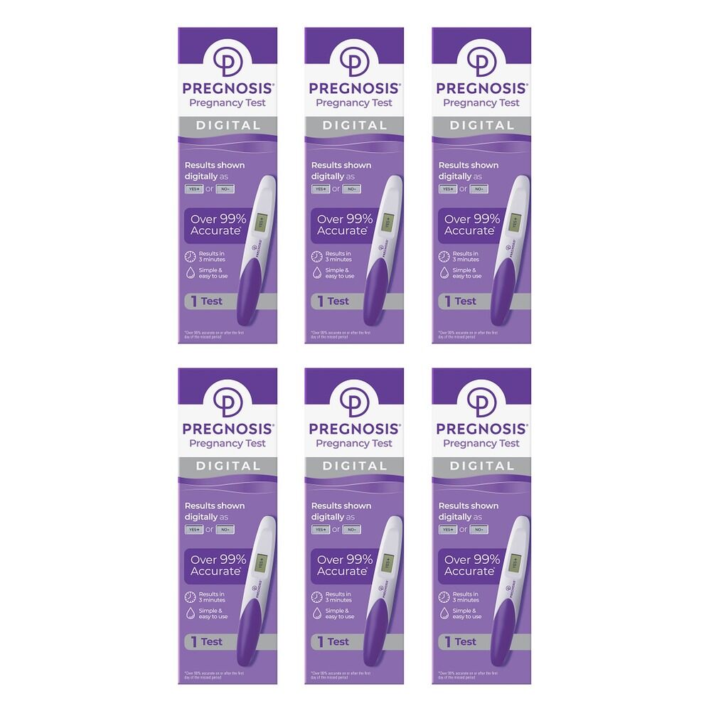 Pregnosis Digital Pregnancy Test Pack of 6
