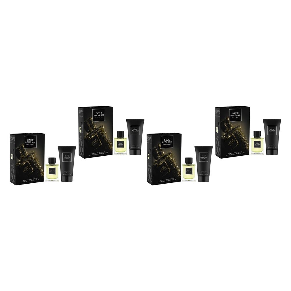 David Beckham Instinct EDP 50mL & Shower Gel Set Pack of 4