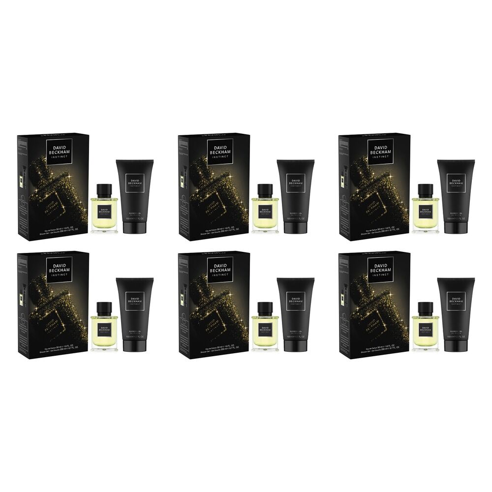 David Beckham Instinct EDP 50mL & Shower Gel Set Pack of 6