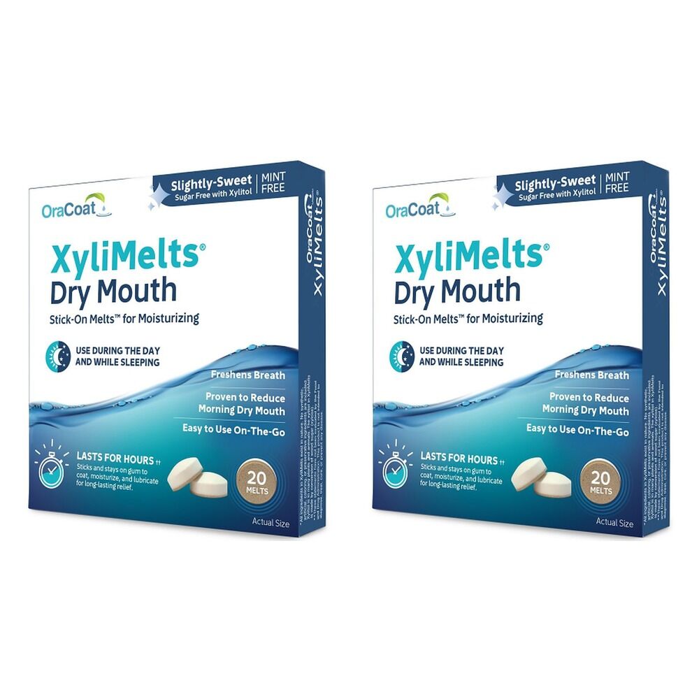 XyliMelts Slightly Sweet Mint-Free 40 Pack x 3 Bundle of 2