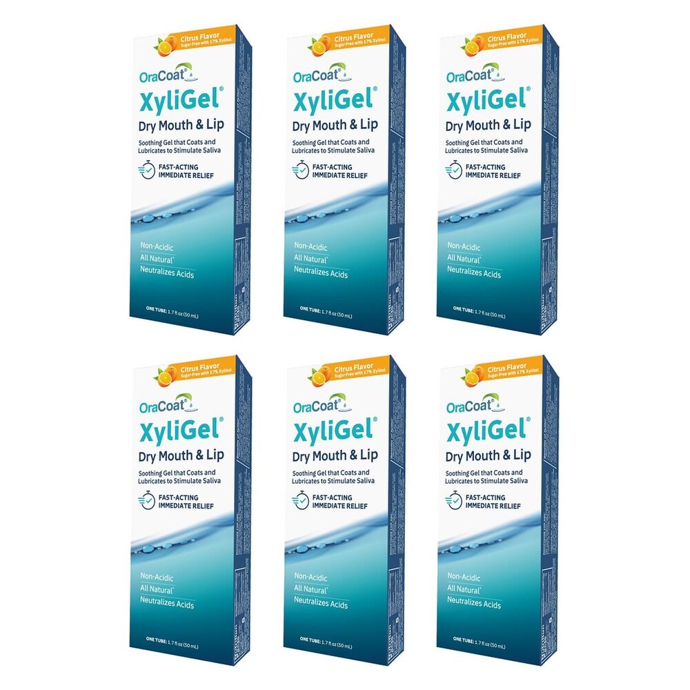 XyliGel Citrus Flavour Oral Gel 1.7oz Pack of 6
