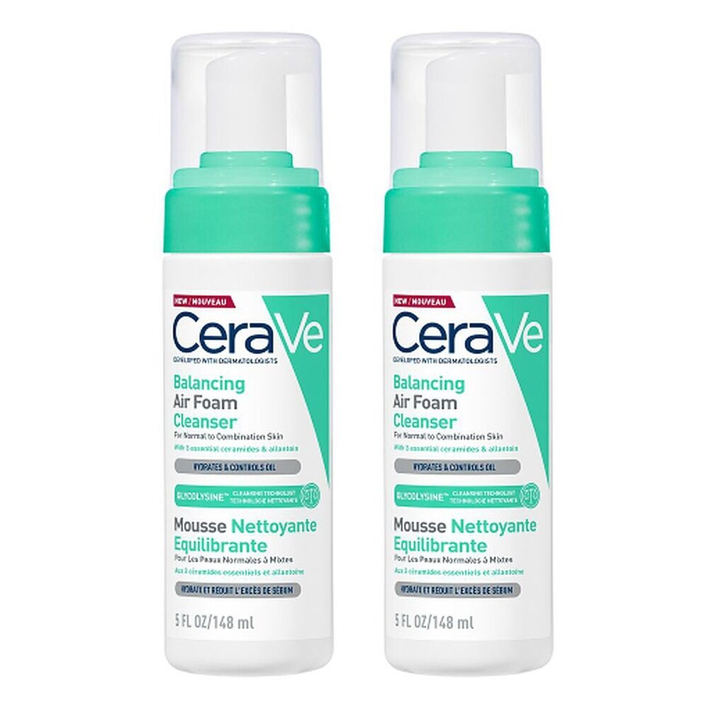 CeraVe Balancing Air Foam Cleanser 148mL Pack of 2
