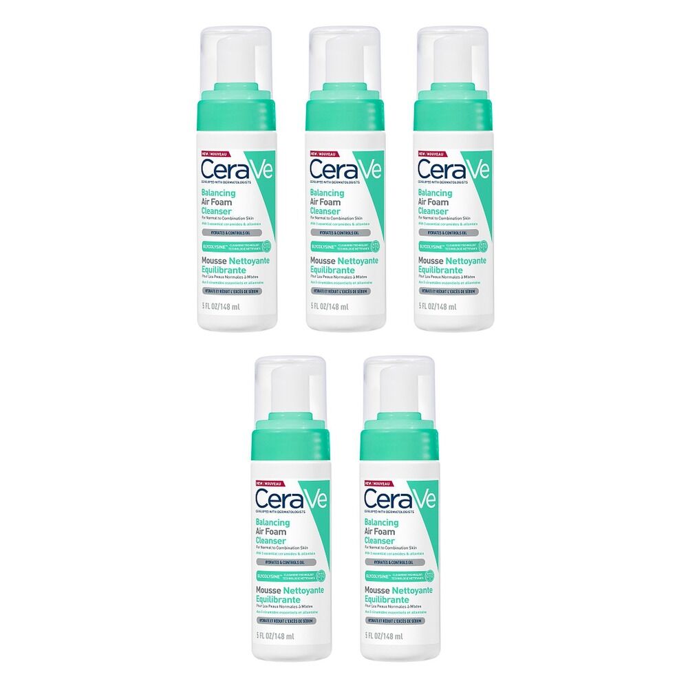 CeraVe Balancing Air Foam Cleanser 148mL Pack of 5