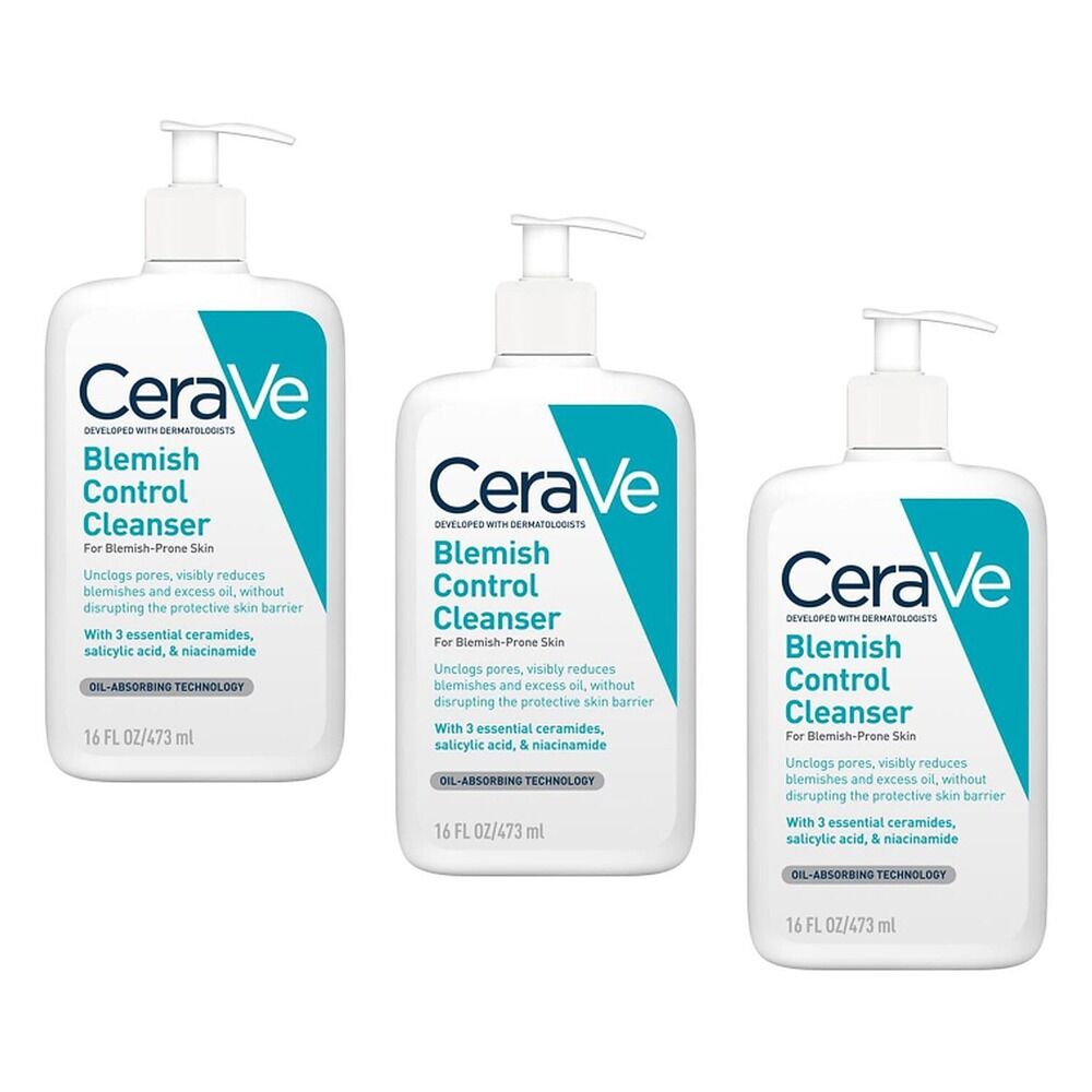 CeraVe Blemish Control Cleanser 473mL Pack of 3