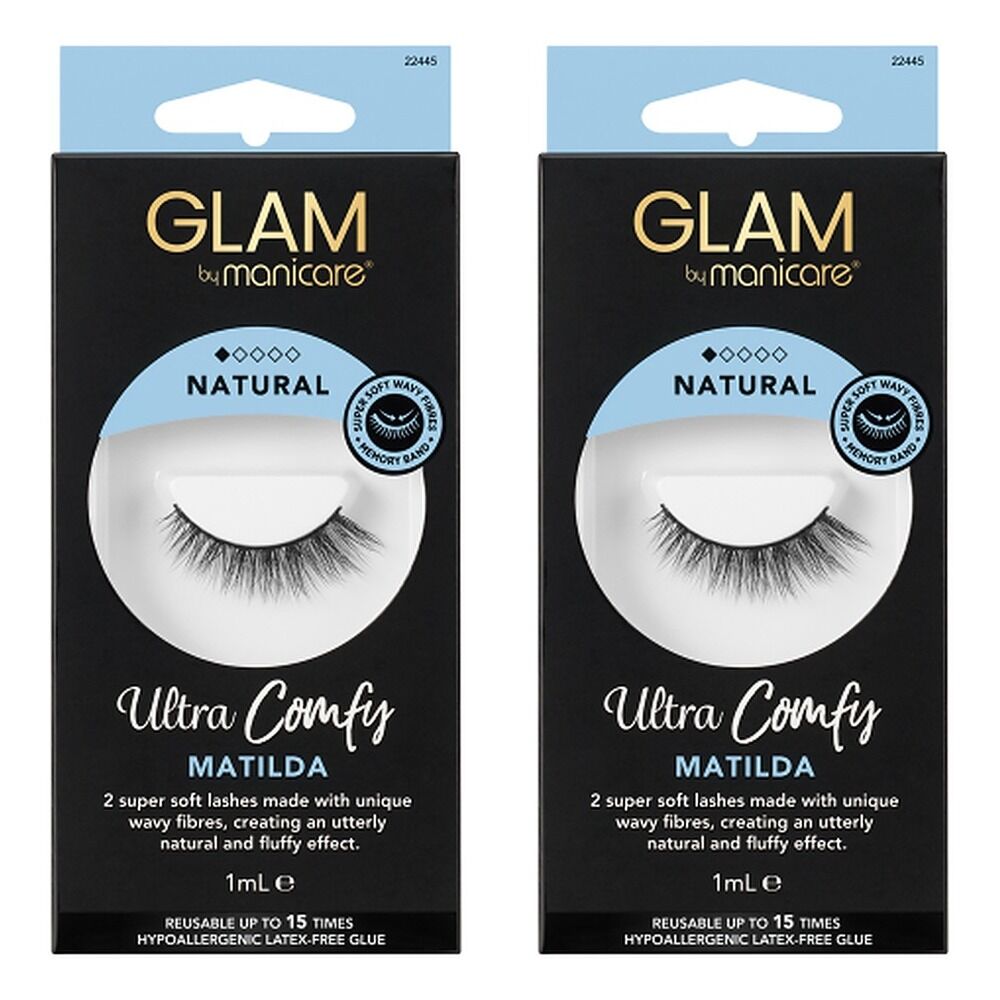 Glam by Manicare Ultra Comfy Lashes Matilda Pack of 2