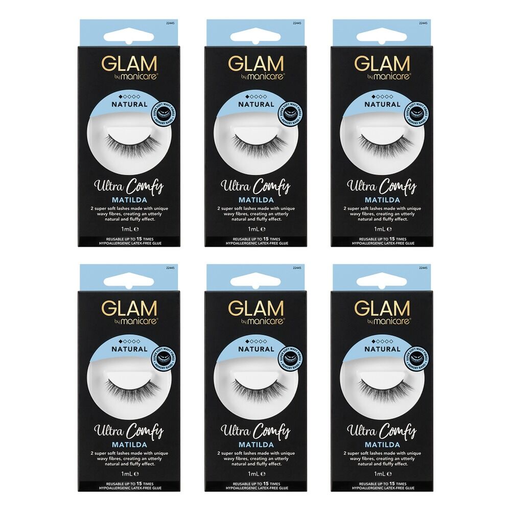 Glam by Manicare Ultra Comfy Lashes Matilda Pack of 6