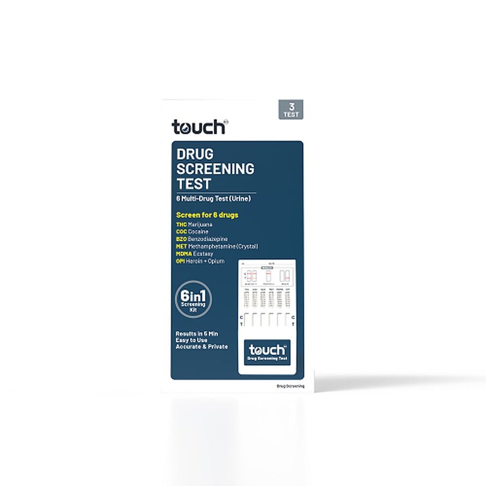 TouchBio 6 Multi-Drug Screening Test Urine 3 Tests