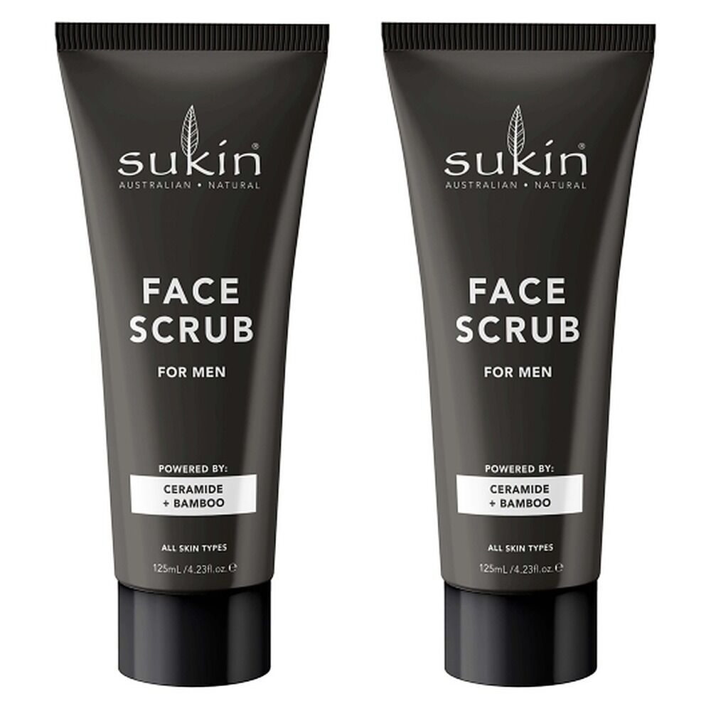 Sukin Men's Face Scrub 125mL Pack of 2