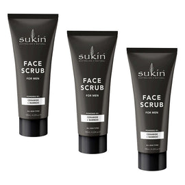 Sukin Men's Face Scrub 125mL Pack of 3